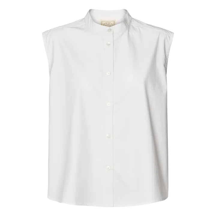 GAI+LISVA Top Elisa Popeline de Coton Bio | Blanc