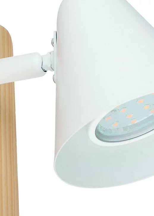 Spot patère Cauquennes GU10 IP44 6W Ø 16 x H. 12,5 cm blanc