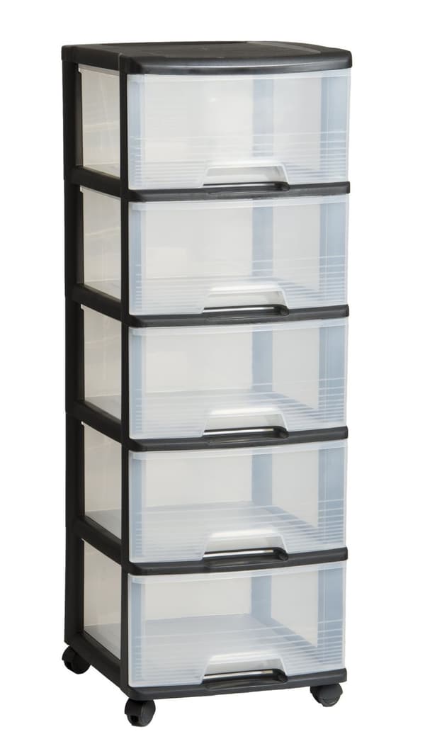 KETER BOOKCASE ON WHEELS 5x20L