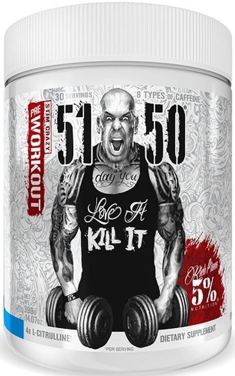 5% Nutrition Rich Piana 5150 Pre-Workout - Blue Ice Pre Workout - 375 gram (30 doseringen)