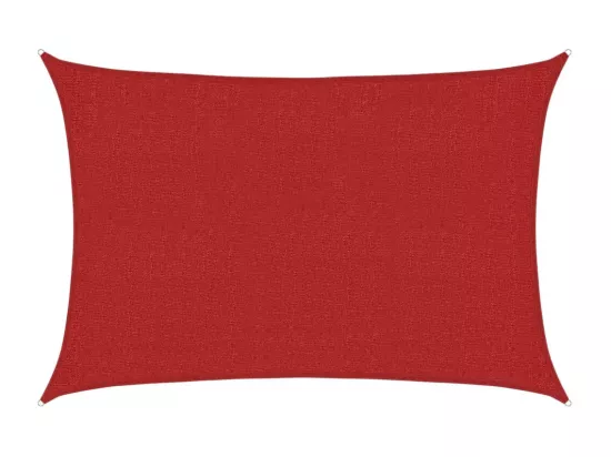 Voile d'ombrage 160 g/m² Rouge 2x2,5 m PEHD