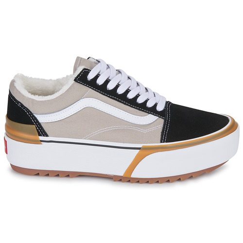 Vans - OLD SKOOL STACKED SHERPA - Noir / Blanc / Gris