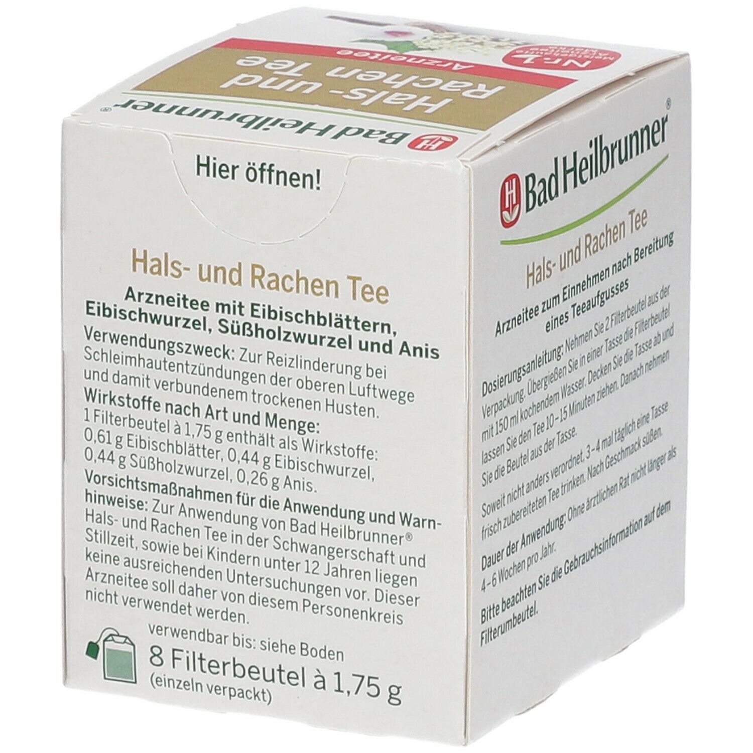 Bad Heilbrunner® Hals- und Rachen Tee