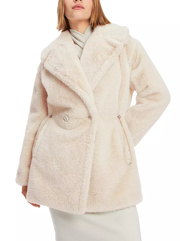 MARC CAIN  Parka in Felloptik grau