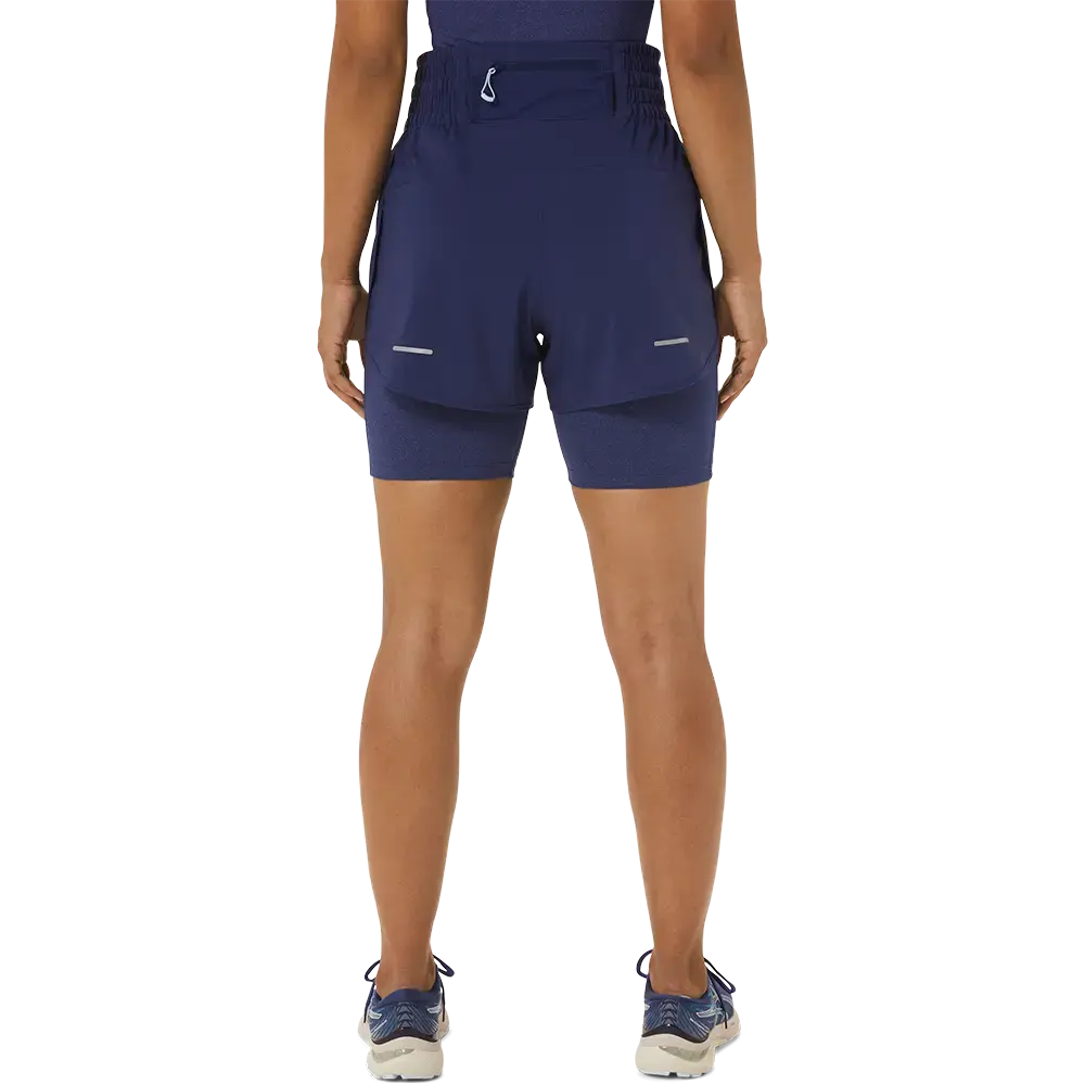 ASICS Nagino 4IN Hardloopbroek Kort Blauw Dames