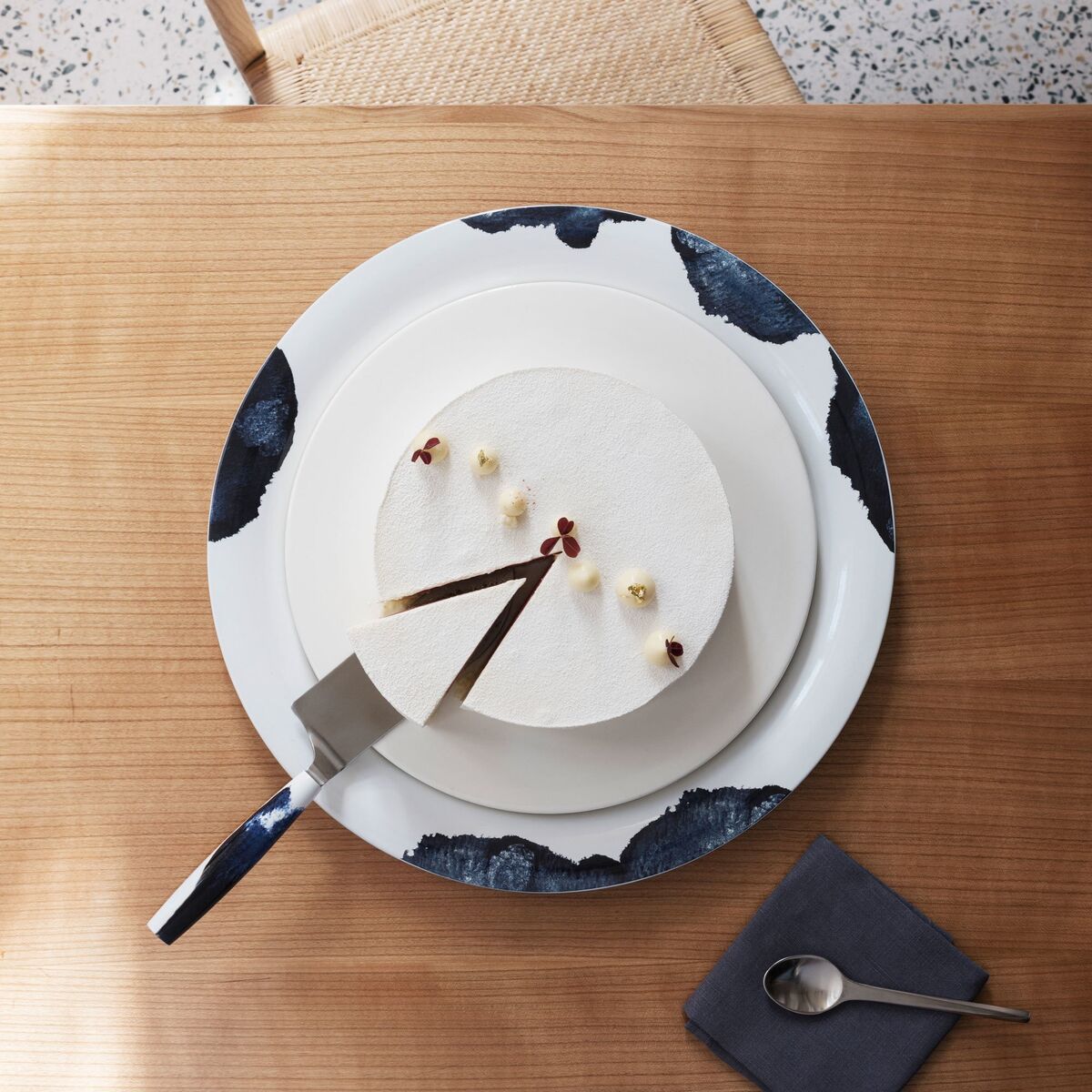Serveringsfatet Stockholm, 36 cm, Aquatic