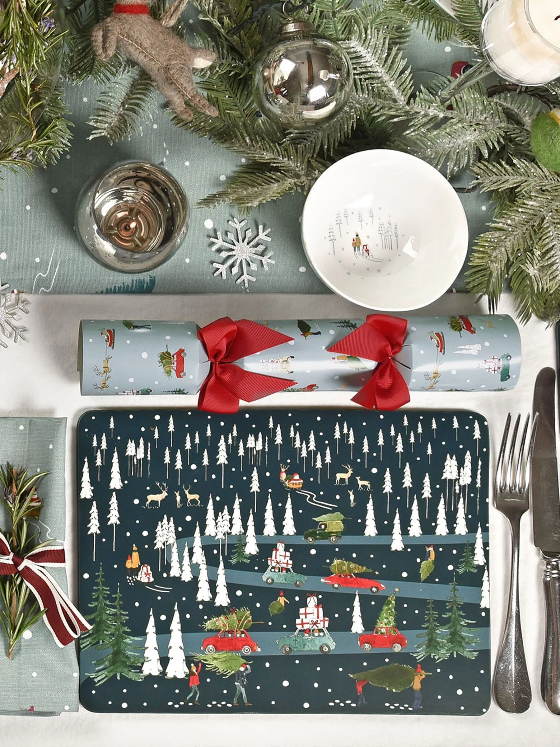 Sophie Allport Wonen voor Kerstmis Placemats Set van 4