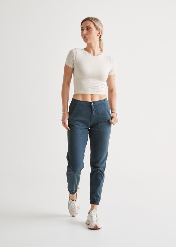 DU/ER Live Free High Rise Jogger Dame<br>Myk og UTROLIG komfortabel!