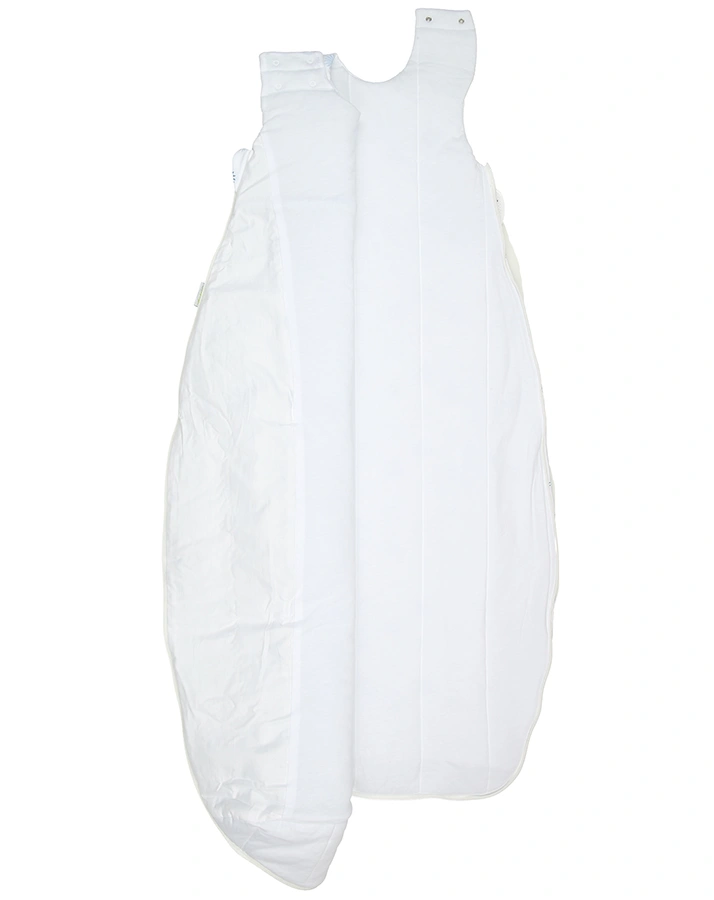 Jersey-Schlafsack BABY-NEST® AIRPOINTS® FLOWERS in weiß/hellblau