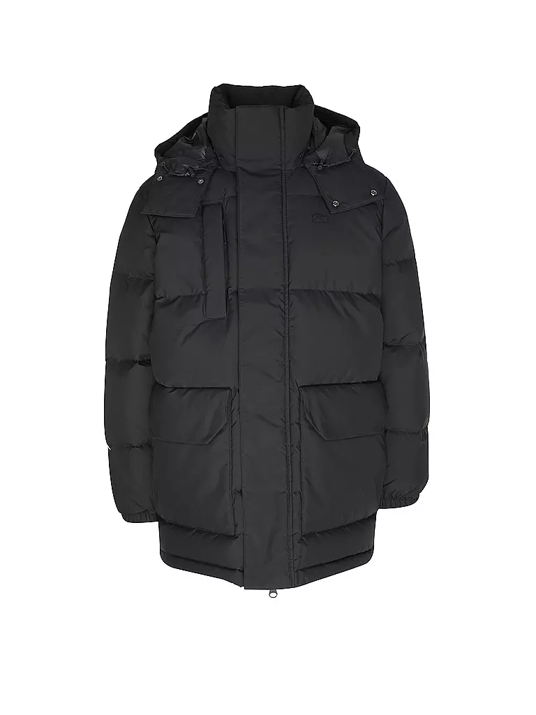 LACOSTE Daunensteppjacke schwarz