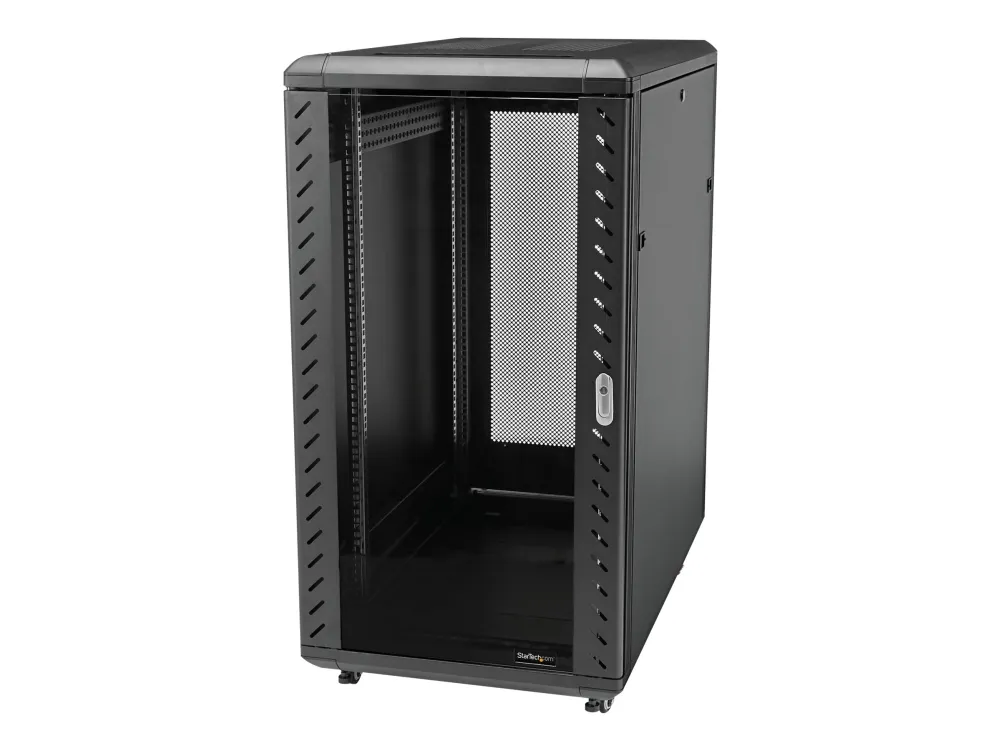 StarTech.com 22U Server Rack Cabinet with secure locking door - 4 Post Adjustable Depth (5.5
