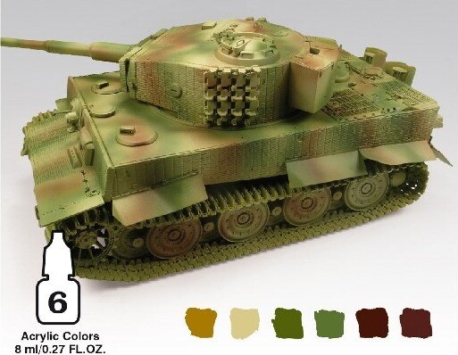 Vallejo - Model Air Maling Sæt - German Camouflage - 6X8 ML