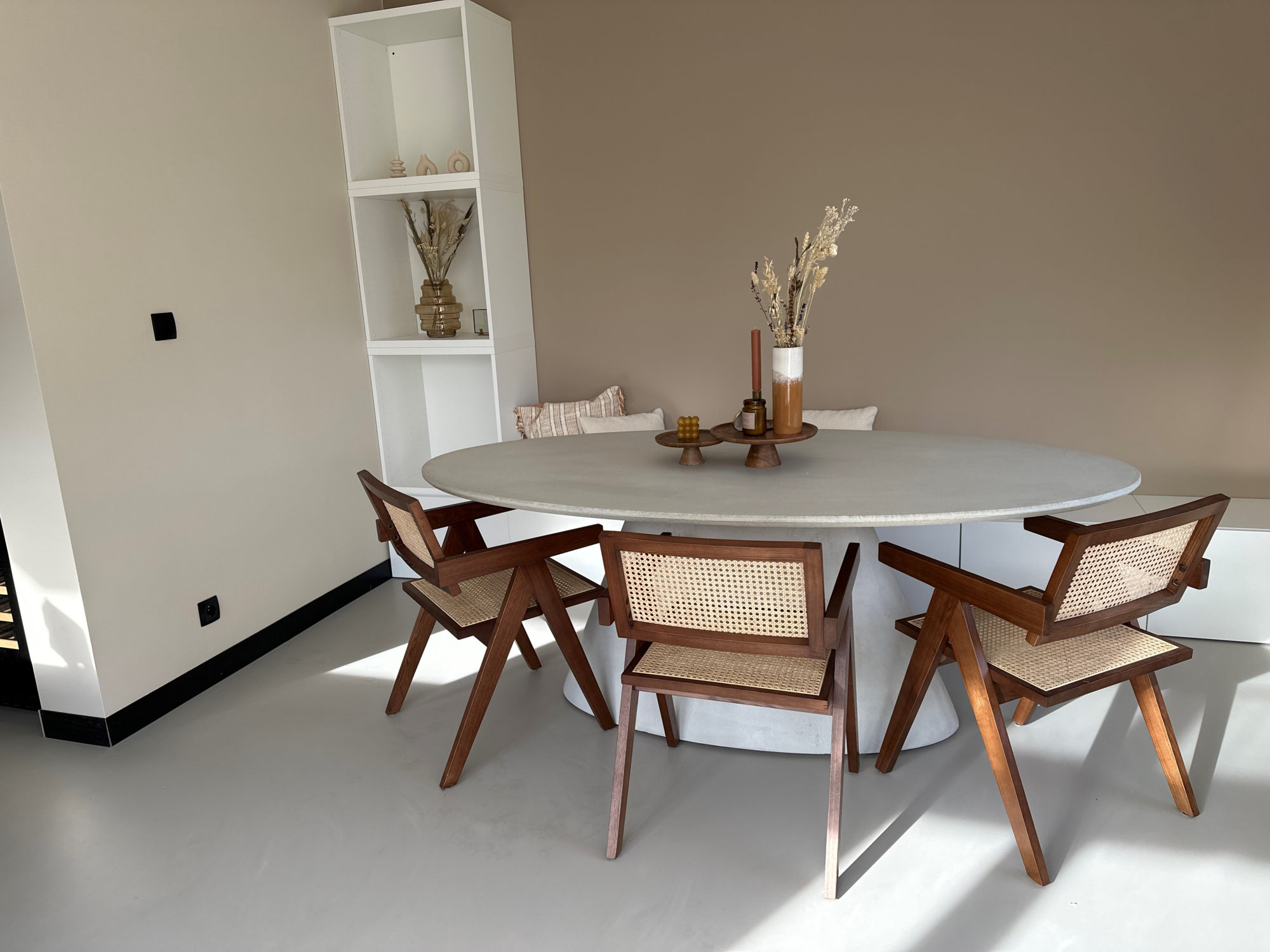 Bogard beton tafel ovaal | Light-grey Bogard Ovale beton tafel | Light-grey 320 cm