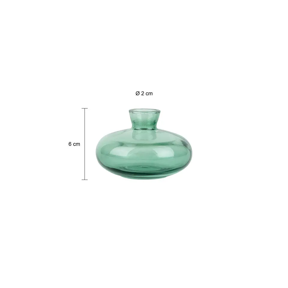 QUVIO Vazen set van 3 - Glas - Groen