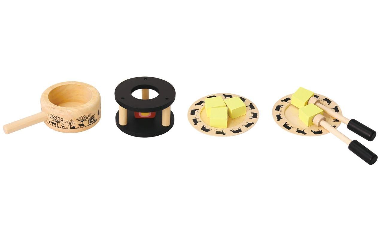 Fondue Set mit Teller und GabelHochwertiges Fondue-Set