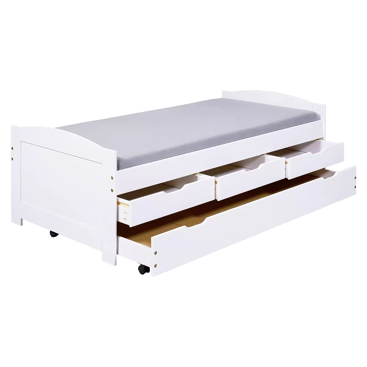 Funktionsbett Ulli 90x200 weiss