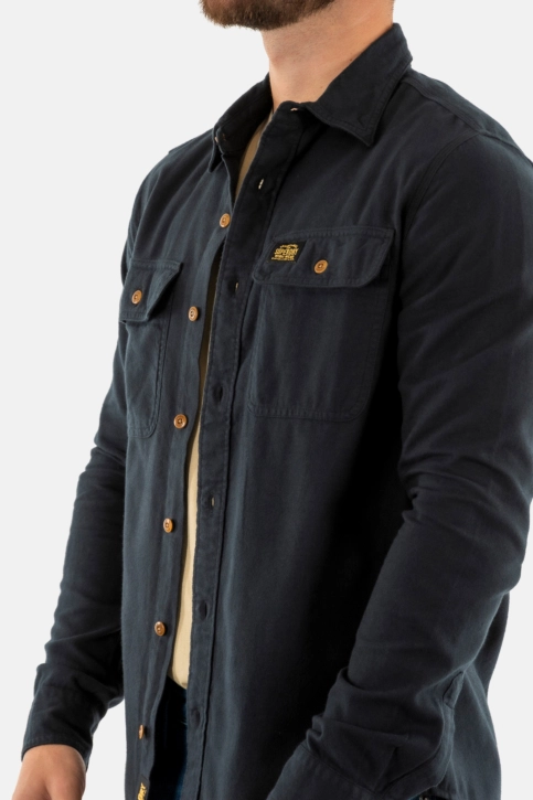 Chemise superdry flannel 12a jet black