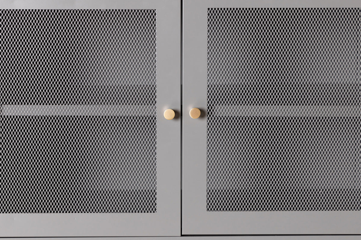 FjÃ´rd - Dressoir Lichtgrijs 120cm - Staal - Malla