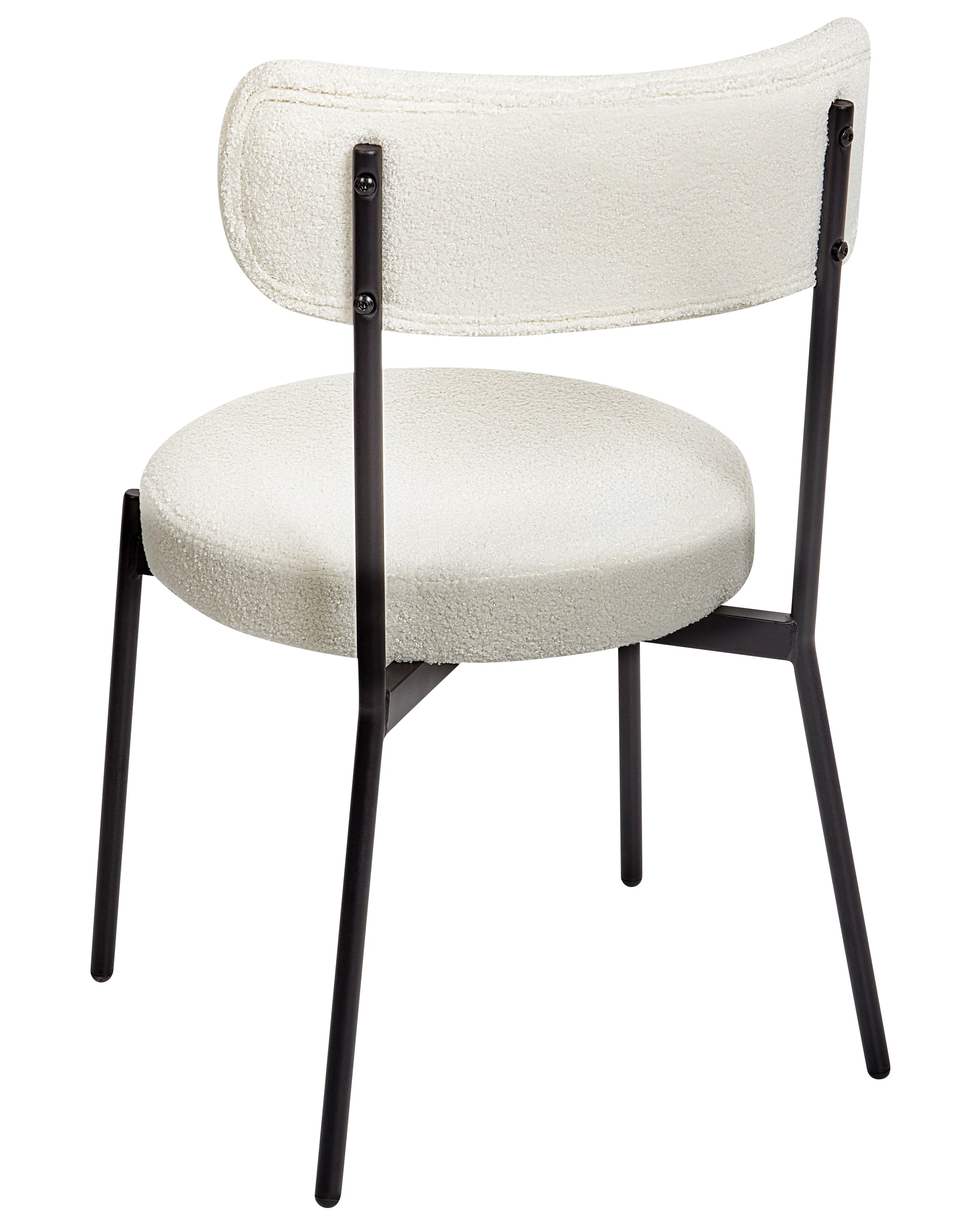 Set van 2 eetkamerstoelen ALLISON Bouclé Wit