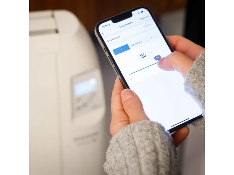 Taurus MALBORK CONNECT 2000, Konvektor elektrisk rumvarmer, Android, iOS, IP24, Indendørs, Gulv, Væg, Hvid