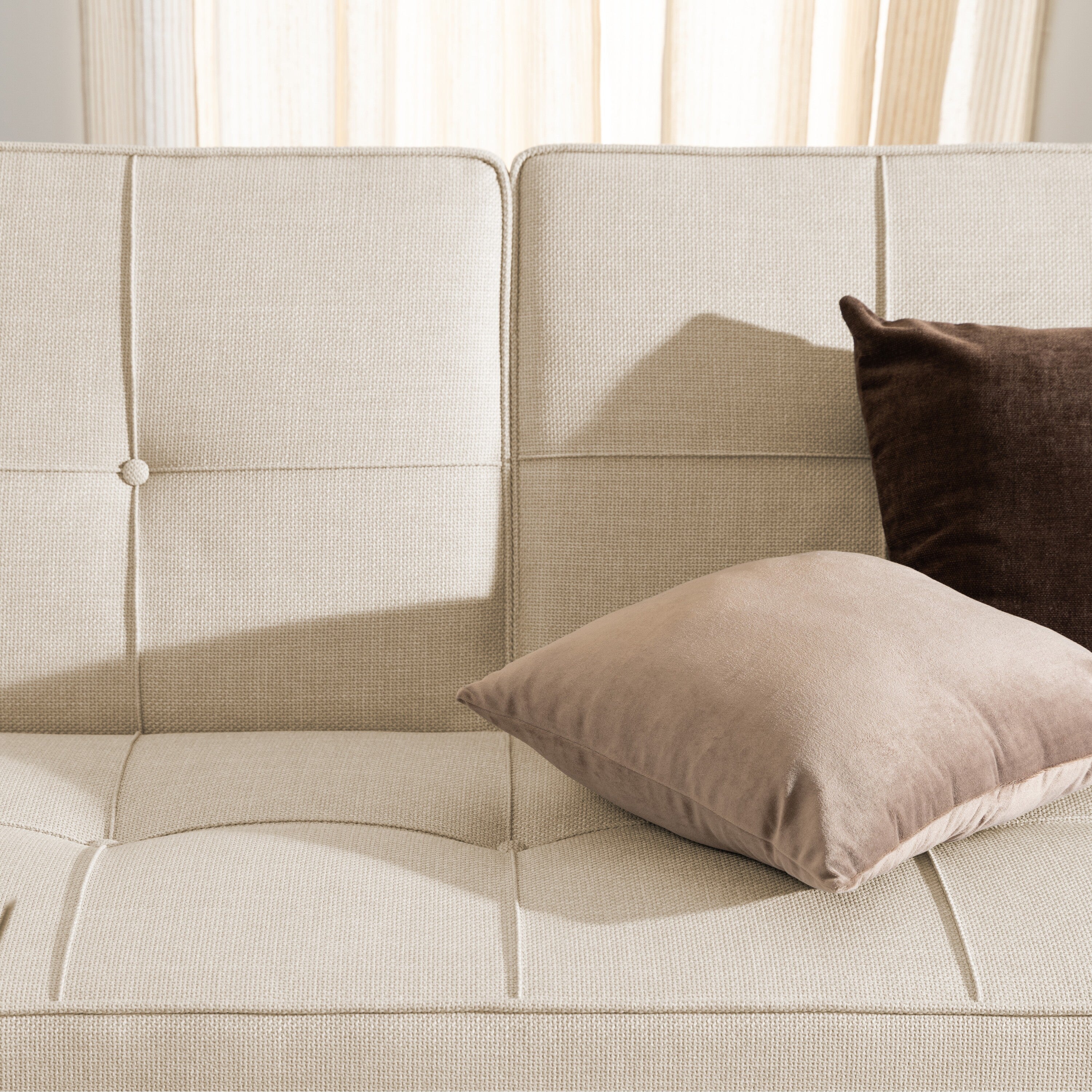 by fonQ basic Sabine Slaapbank - Geweven - Beige