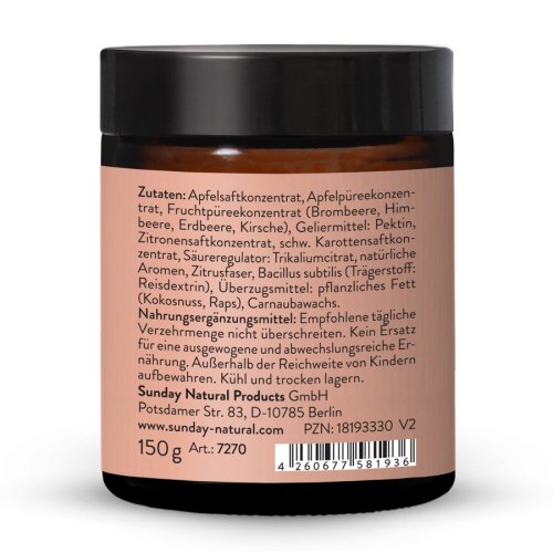 Sunday Natural Products  Bacillus Subtilis Beeren Gummies