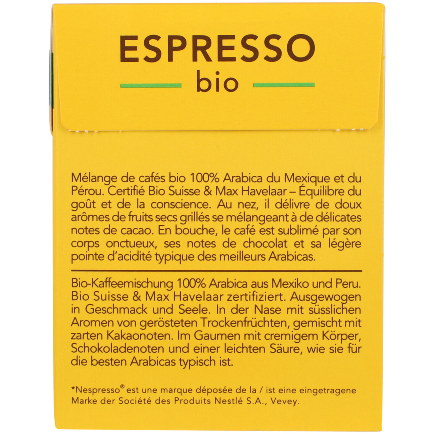 La Semeuse Espresso Bio - Nespresso Compatible 33 Kapseln