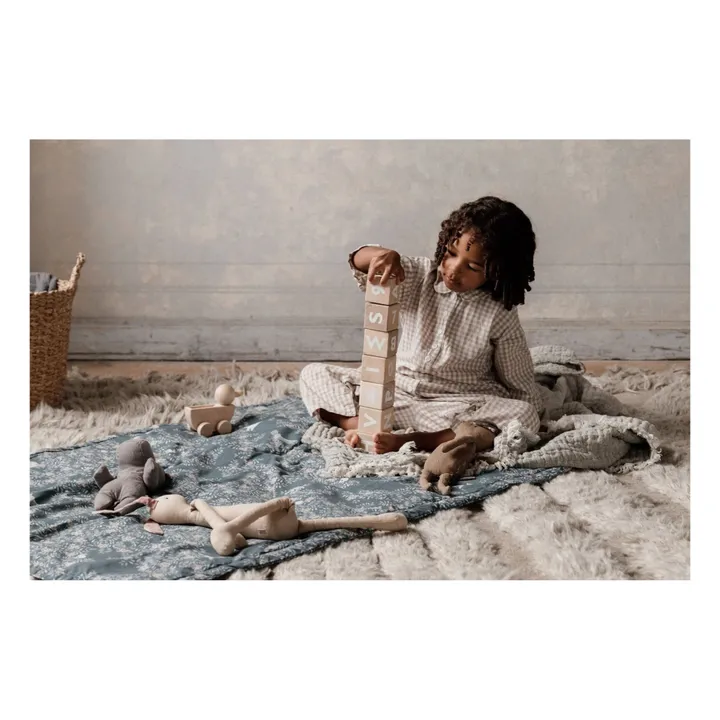 garbo&friends Couverture Fauna en percale de coton | Bleu