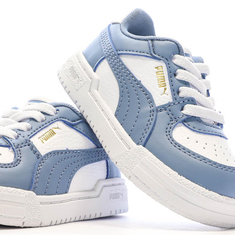 Puma Baskets Blanches/Bleu Garçon Puma Pro Classic