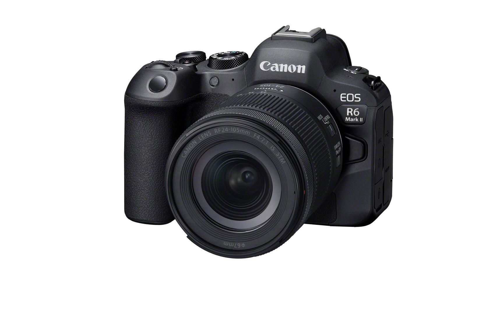 Fotokamera EOS R6 Mark II Kit RF 24-105 STM<br>Extrem schnelle und leise Vollformatkamera mit professionellen Funktionen für Filmproduktionen