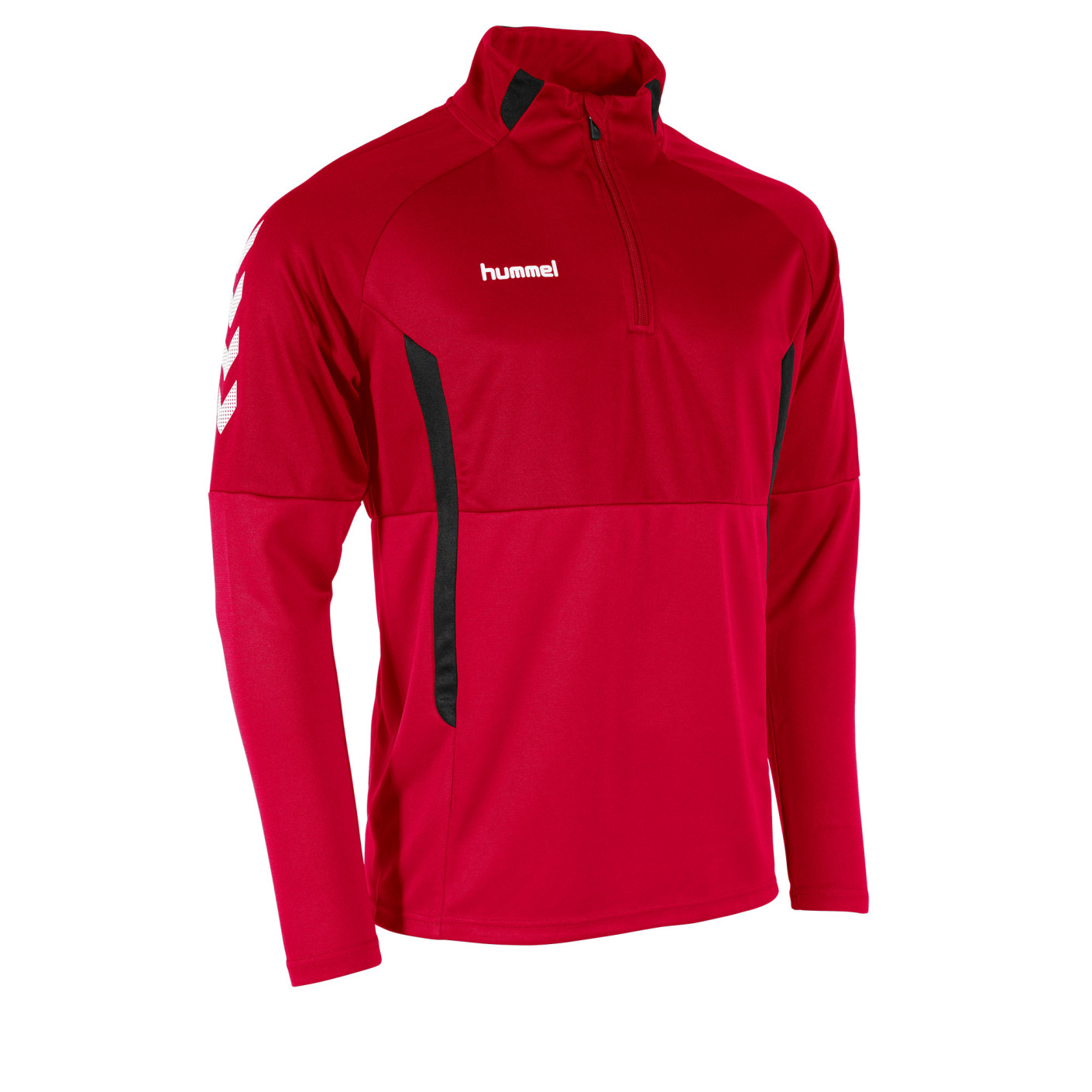 hummel Authentic 1/4-Zip Trainingspak Kids Rood Zwart