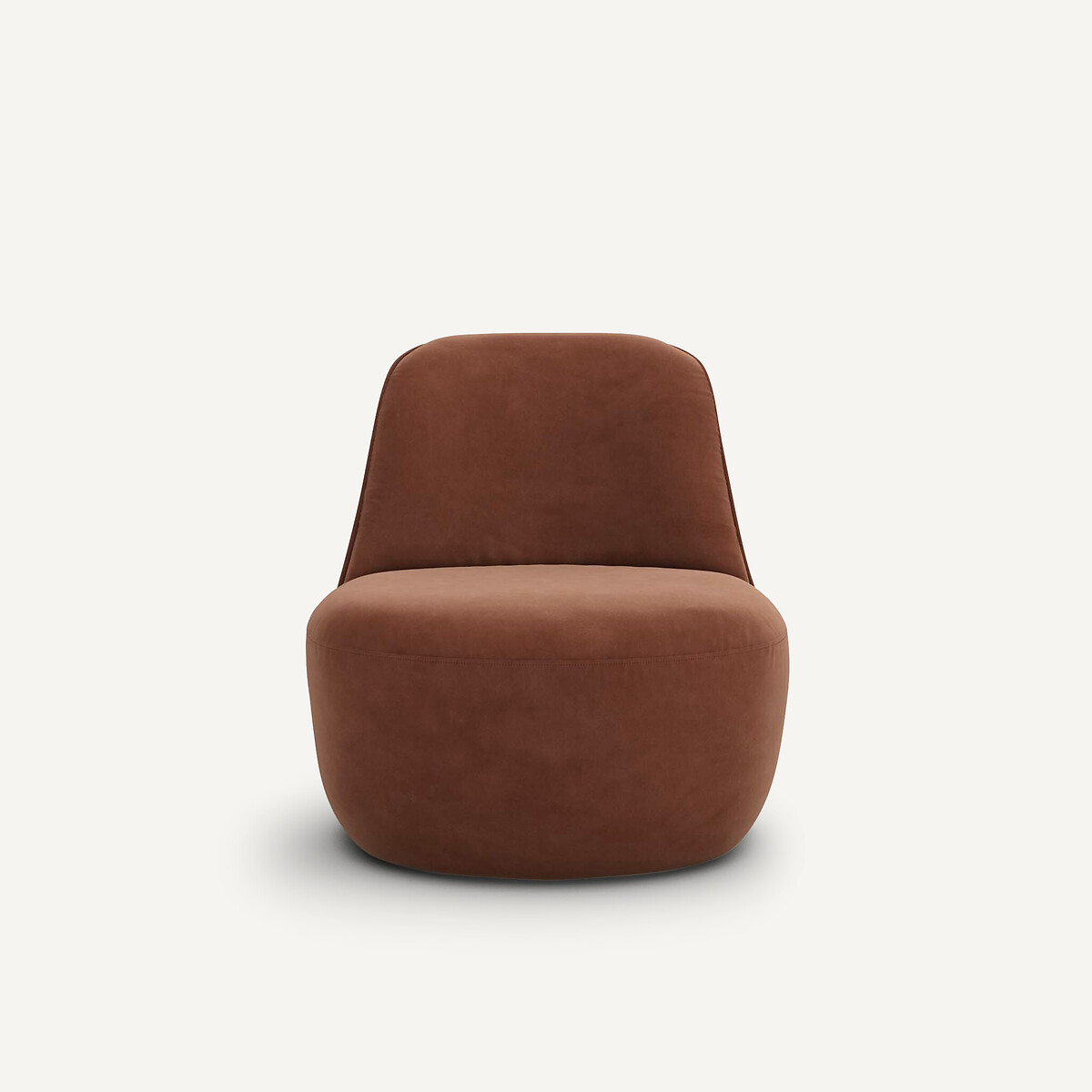AM.PM<br>Poltrona giratória de veludo Rosebury