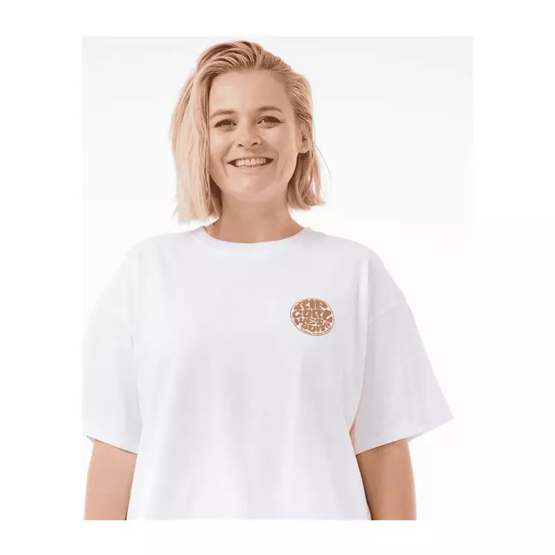 Teeshirt femme RIPCURL Icons Of Surf Heritage Tee 2 White