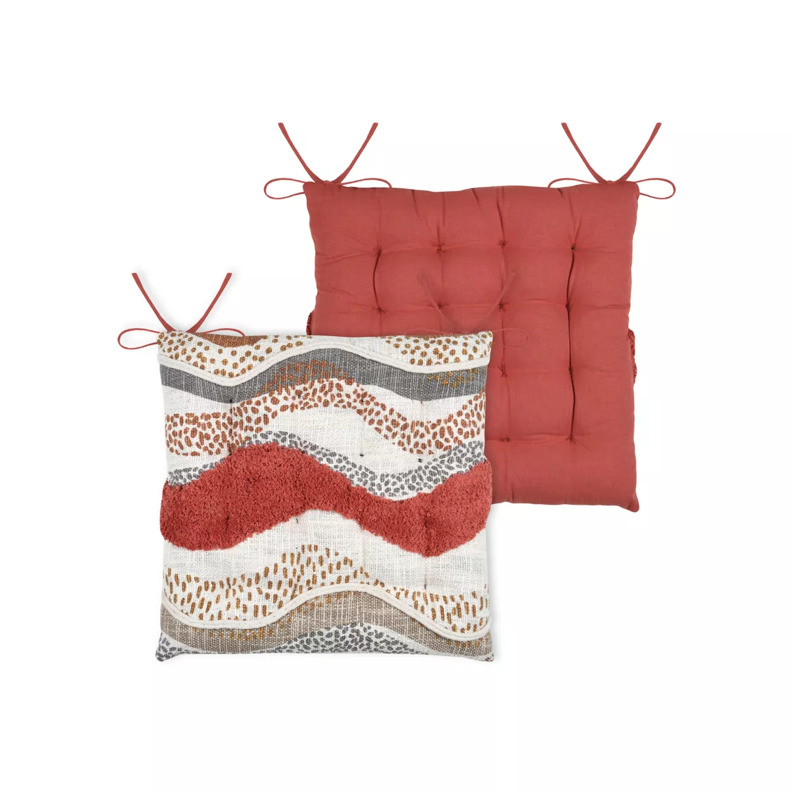 Coussin de chaise carré coton (38 x 38 cm) Aswan Multicolore