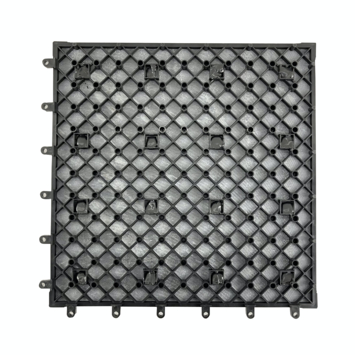 Balkontegel graniet zwart 30x30cm 4 stuks