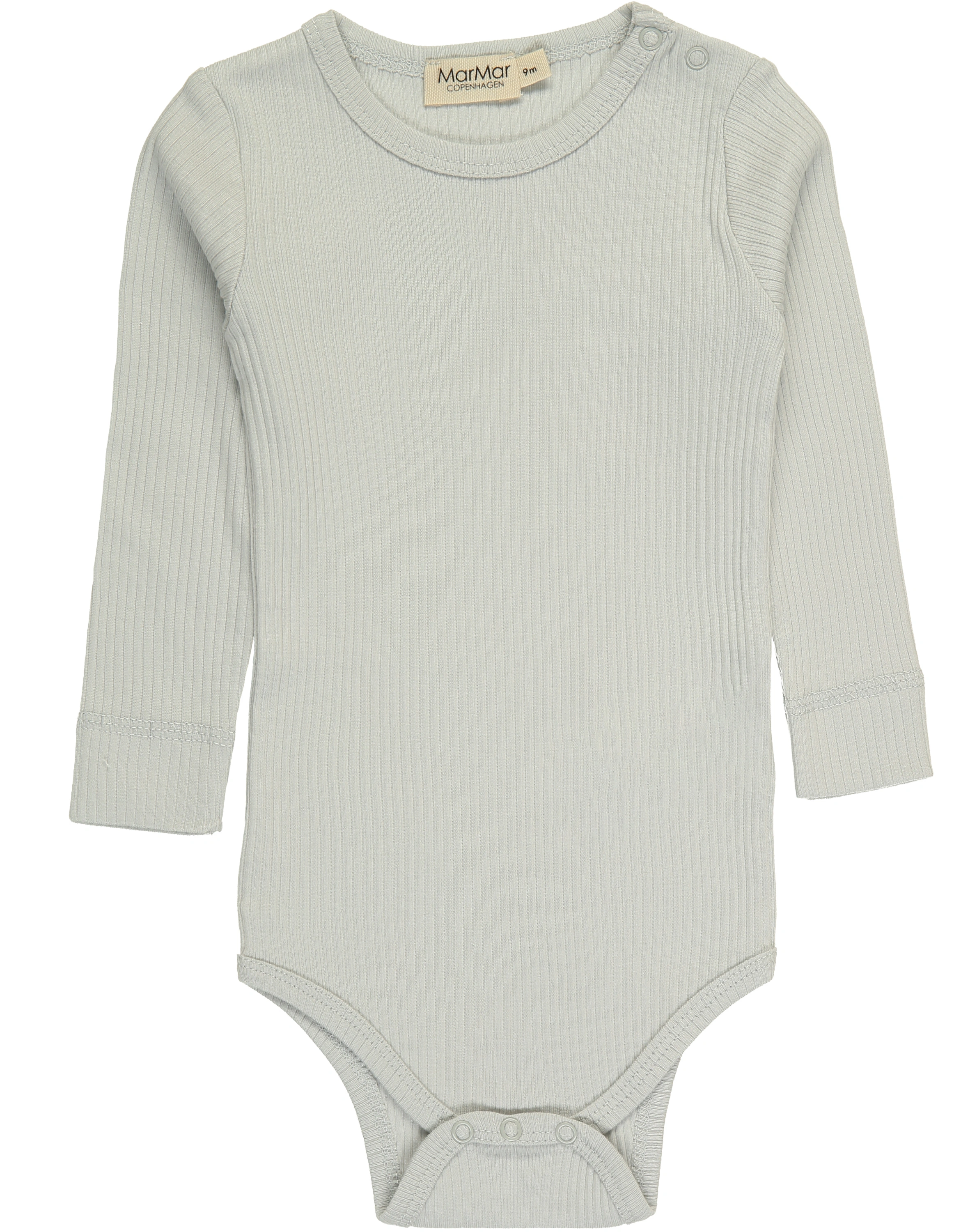Langarmbody PLAIN in pale blue
