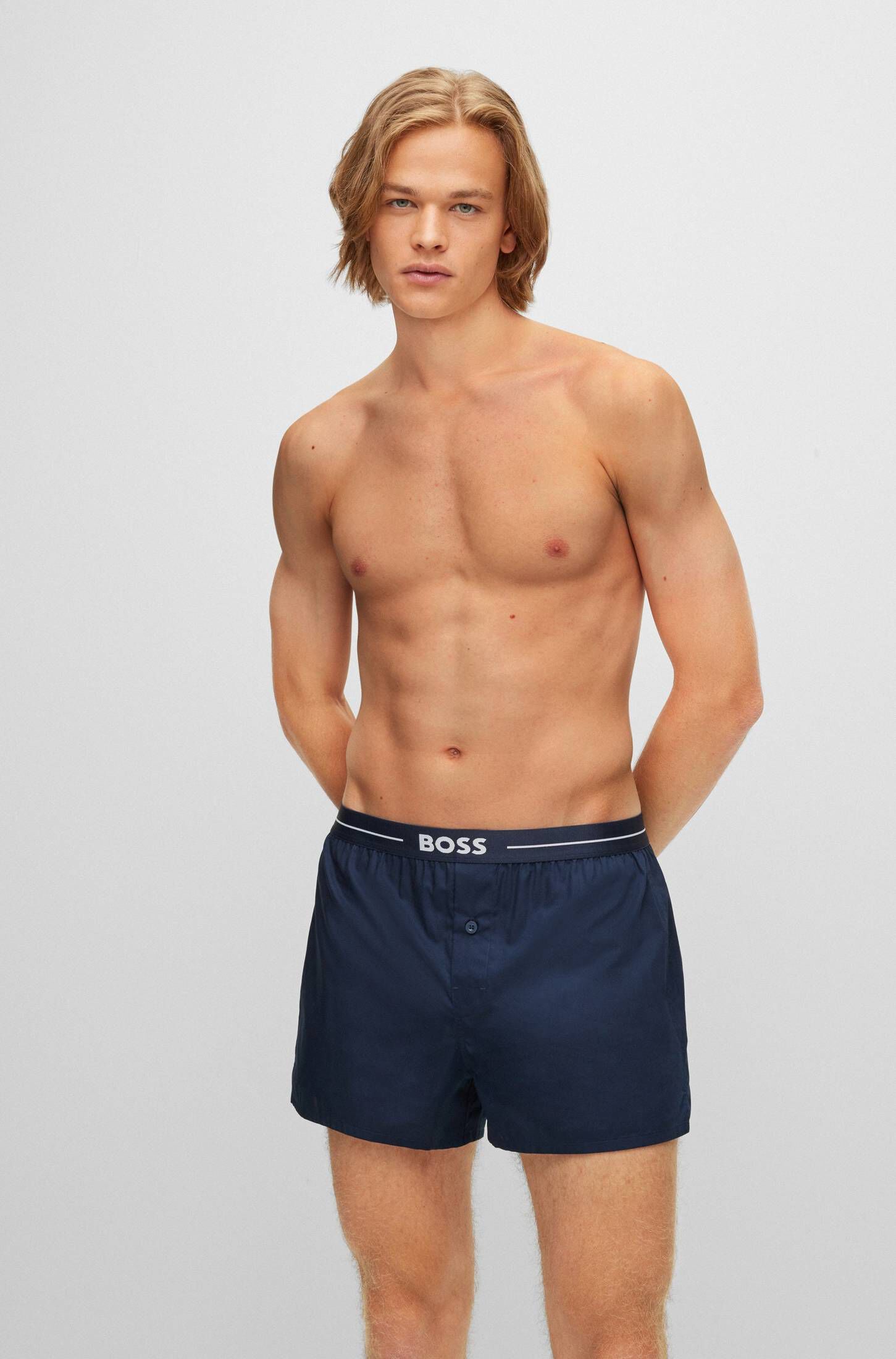BOSS| Herren Pyjamashorts BOXER EW 2er-Pack