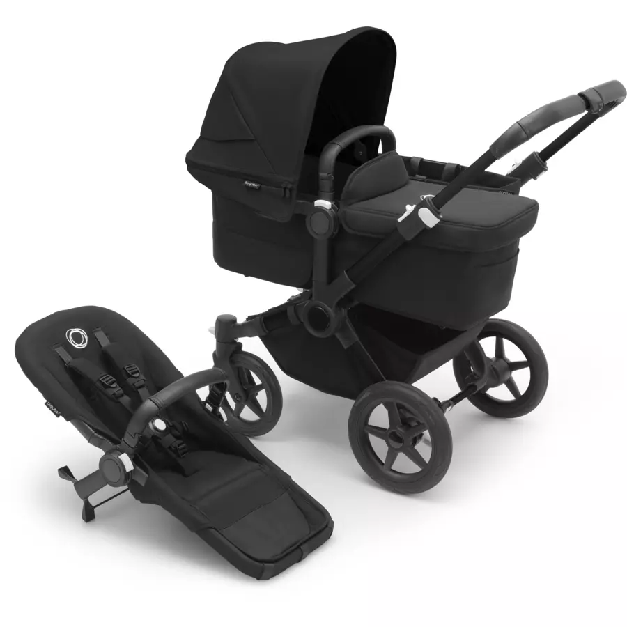 bugaboo Kombikinderwagen Donkey 5 Mono Complete BlackMidnight Black