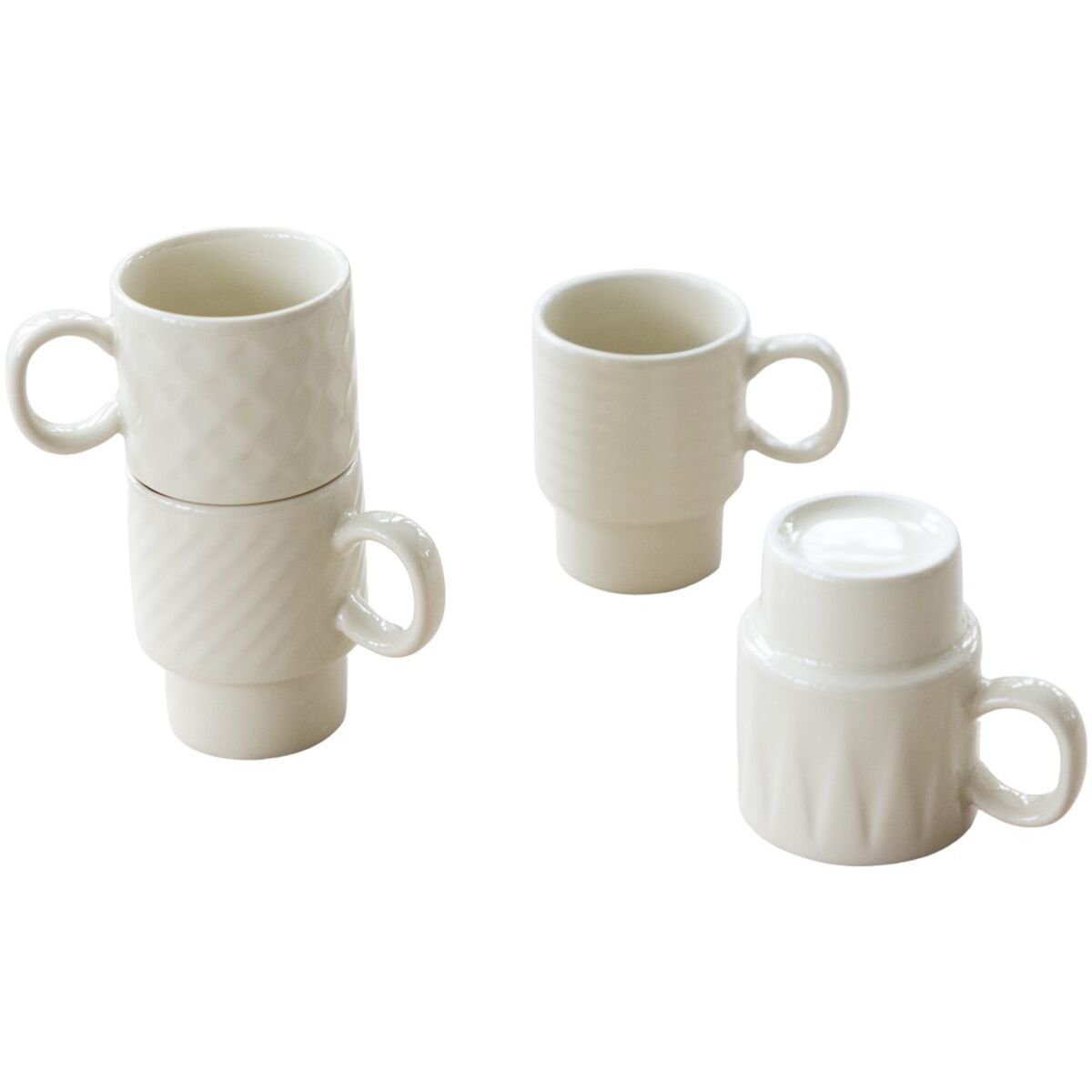 Sagaform Coffee & More espressokopper 4-pakning, beige