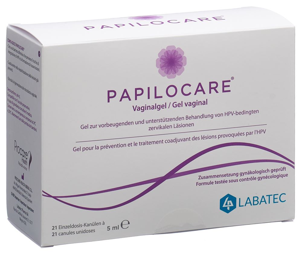PAPILOCARE Vaginalgel<br>21 × 5 ml, Vaginalgel