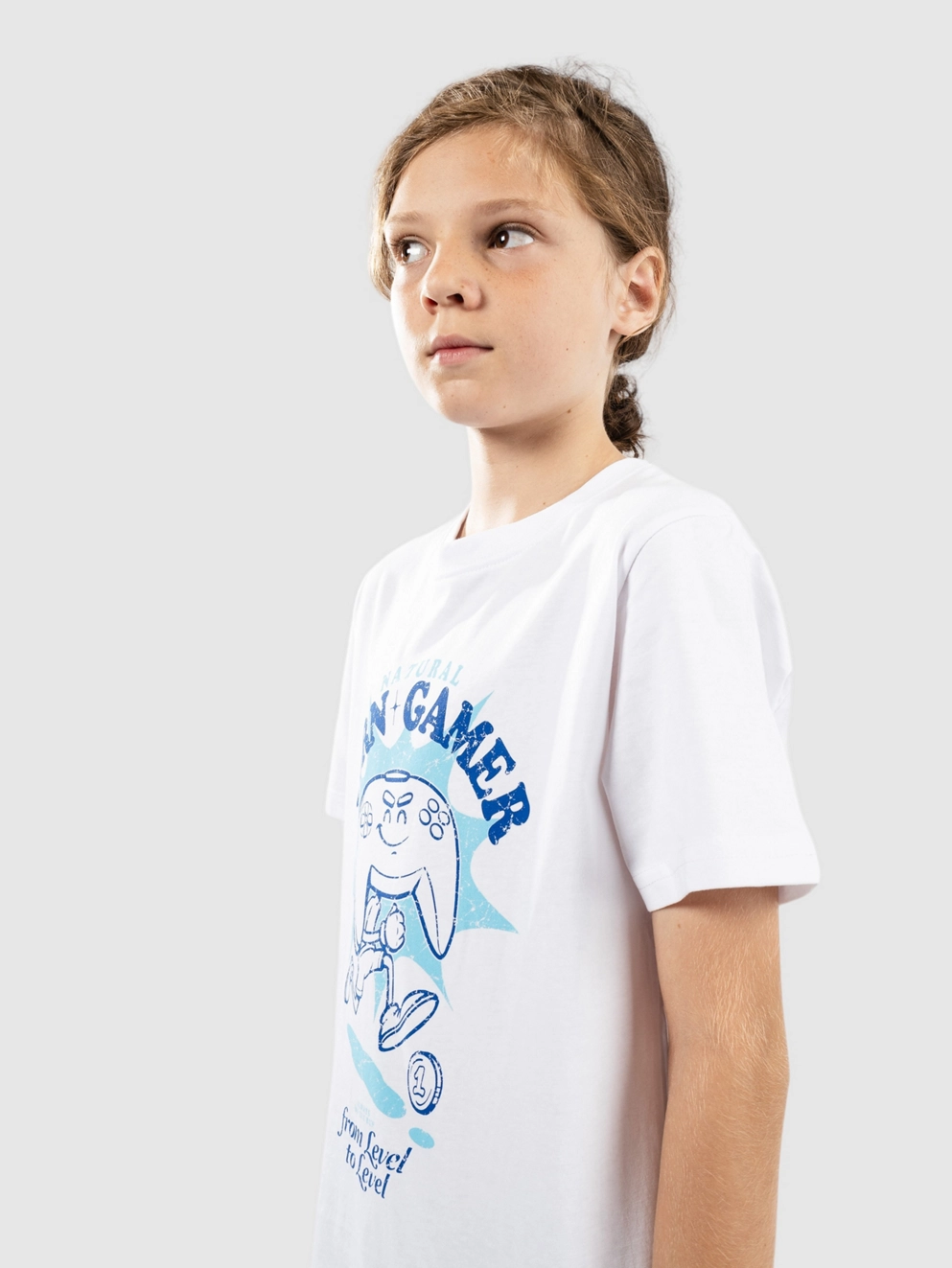 Mister Tee Natural Born Gamer Vintage Kids T-Shirt white