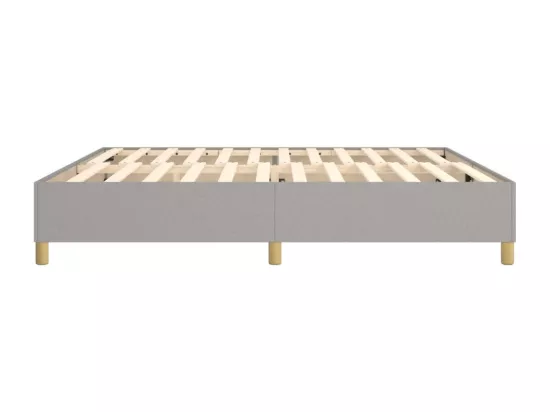 Sommier à lattes de lit Gris clair 200x200 cm Tissu
