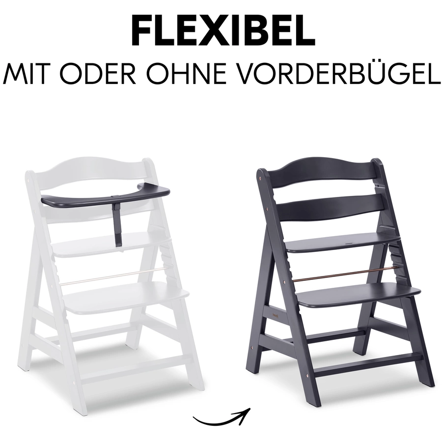 hauck Hochstuhl Alpha Plus Dark Grey