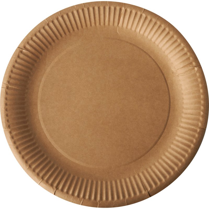 Assiette en carton Ø 23 cm Pure - Lot de 100