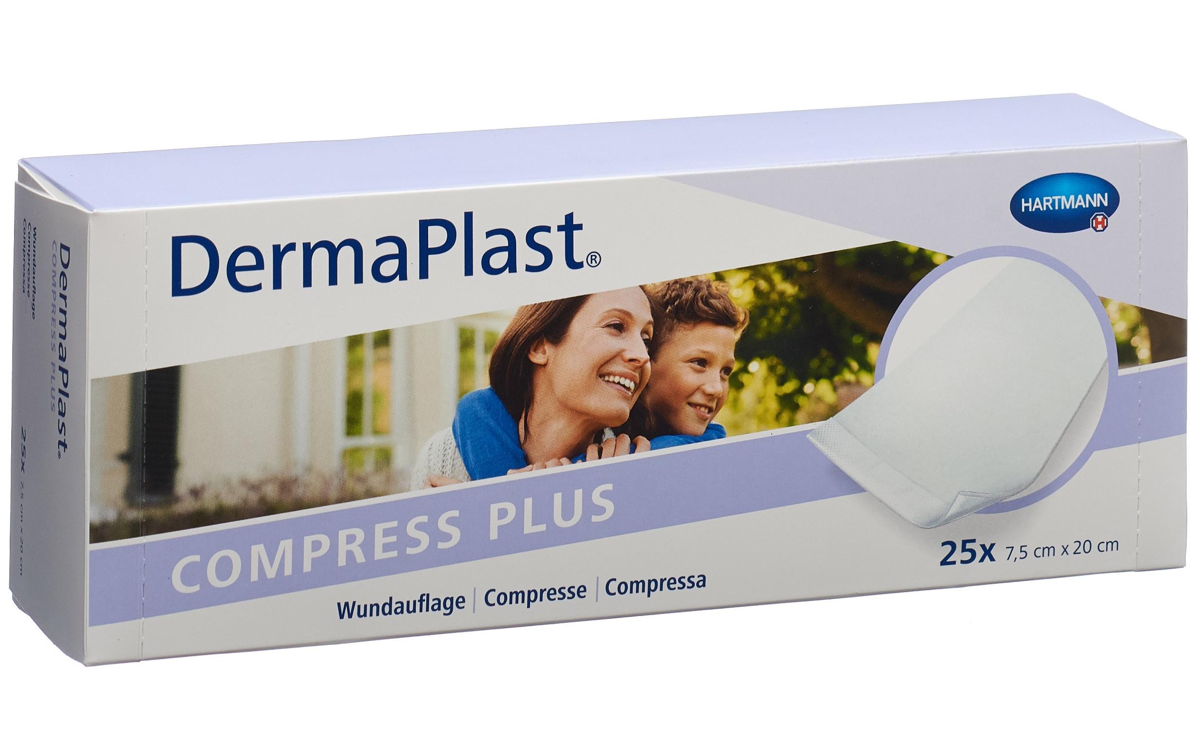 Wundauflage Compress Plus 20 cm x 20 cm 25 StückNicht haftende Wundauflage