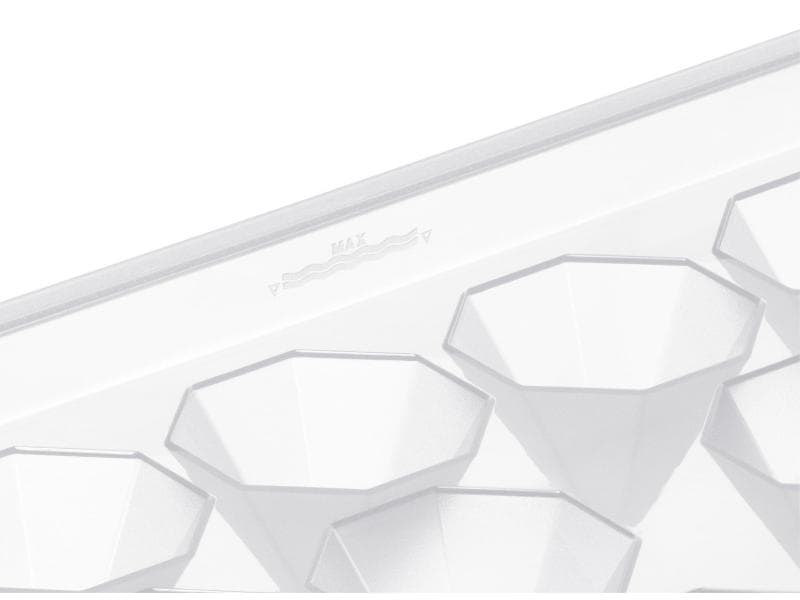 Rotho Eiswürfelbehälter Diamond Transparent Eiswürfel in Diamantenform