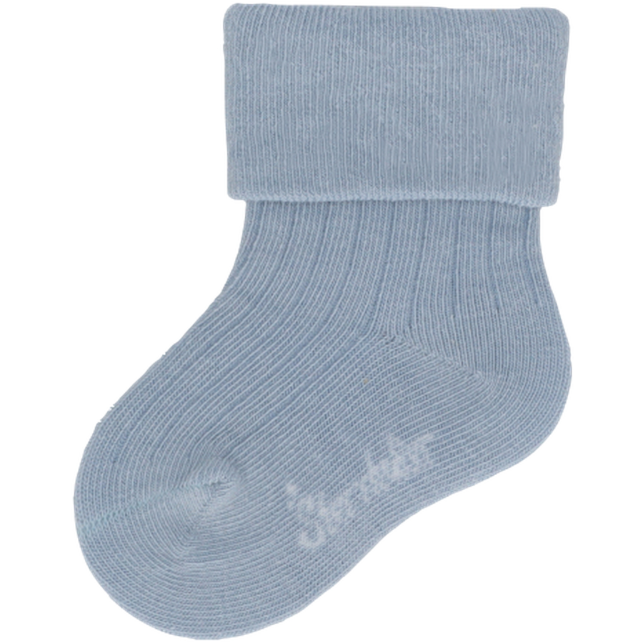 Sterntaler Baby-Socken DP Rippe graublau