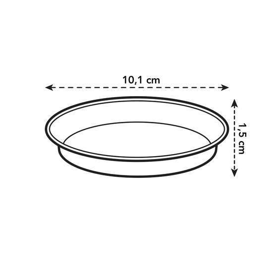 Soucoupe pour Pot vert Basic s Ø10 transparent