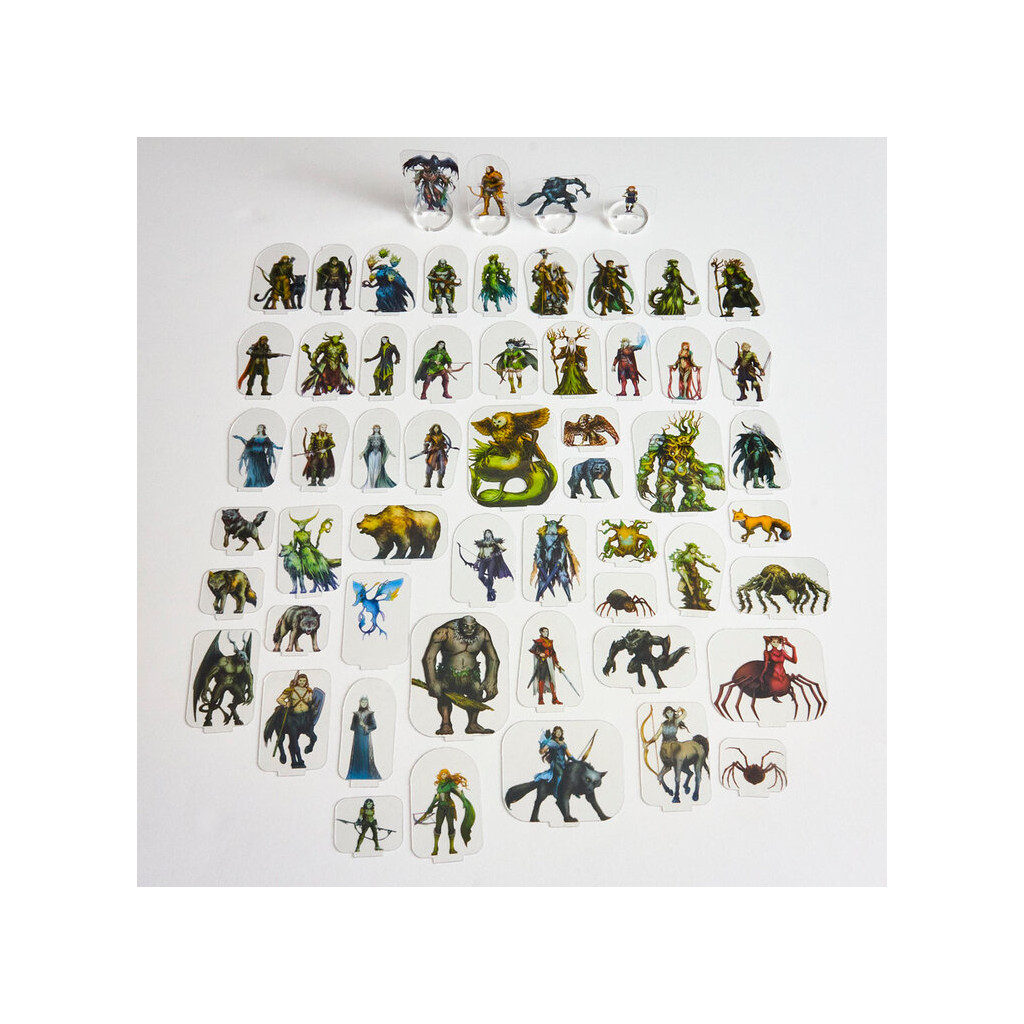 Flat Plastic Miniatures - The Grove - 62 Pieces