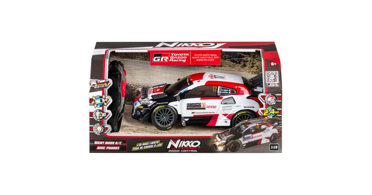 Nikko1:18th Night Mode RC - TOYOTA GAZOO Racing MONTE CARLO RALLY 2023 - SEBASTIEN OGIER
